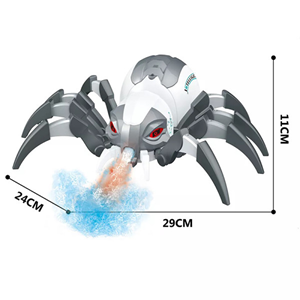 اسباب بازی ربات کنترلی مدل عنکبوت دودزا شارژی صدادار مدل 128A-30_اسباب بازی ربات